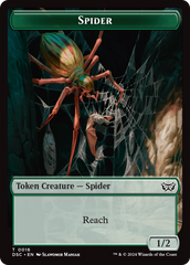 Insect (0012) // Spider Double-Sided Token [Duskmourn: House of Horror Commander Tokens] | Cracking-Singles