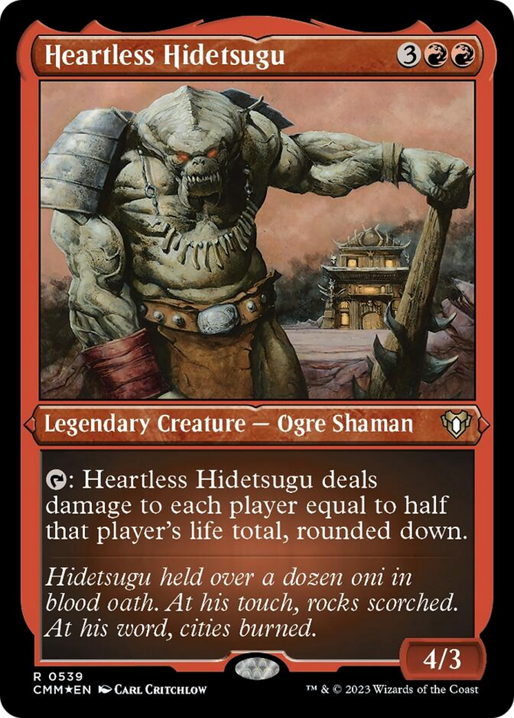 Heartless Hidetsugu (Foil Etched) [Commander Masters] | Cracking-Singles