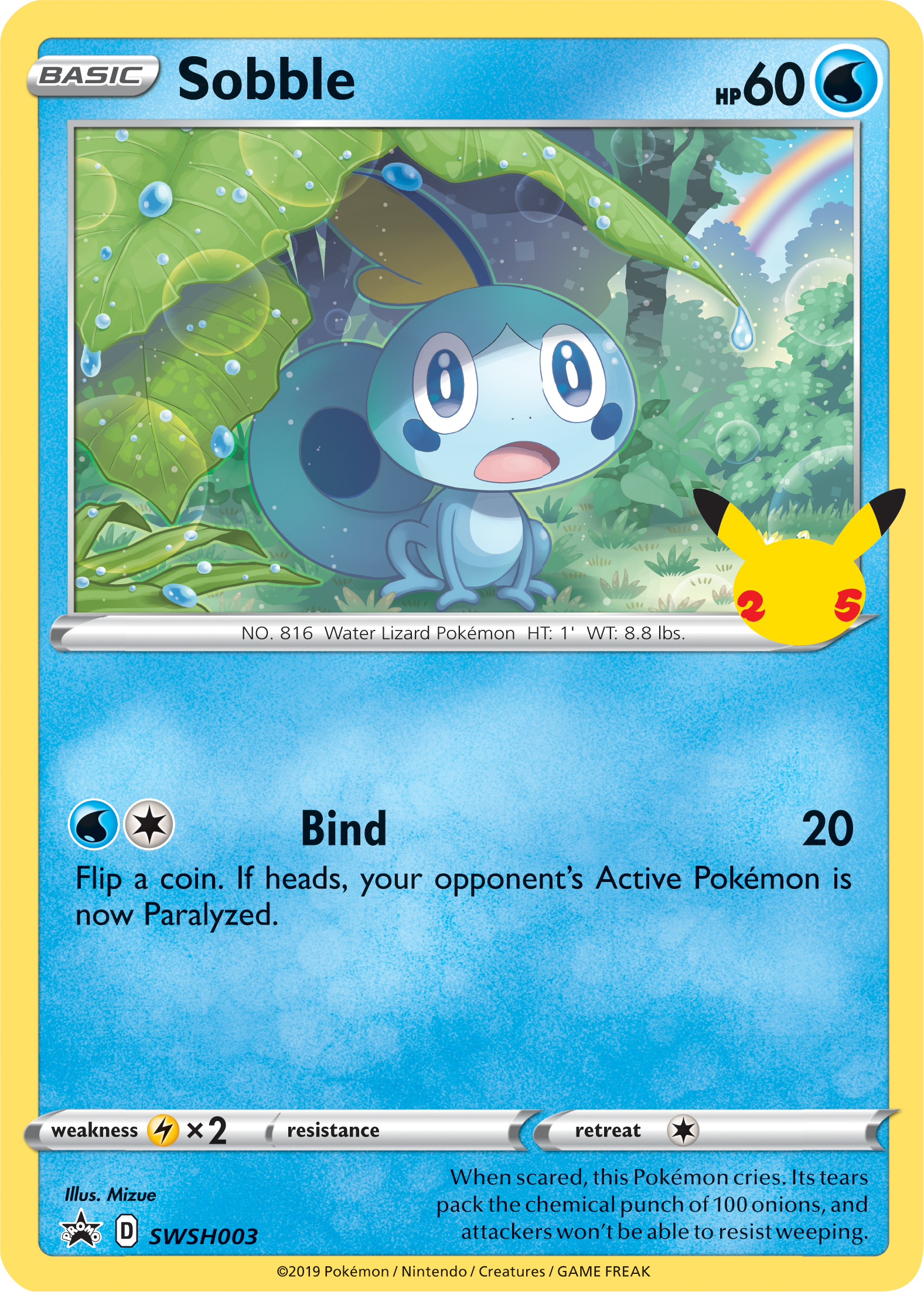 Sobble (SWSH003) (Jumbo Card) [First Partner Pack] | Cracking-Singles