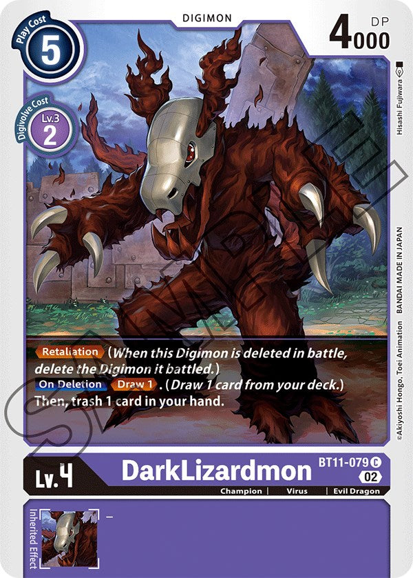 DarkLizardmon [BT11-079] [Dimensional Phase] | Cracking-Singles