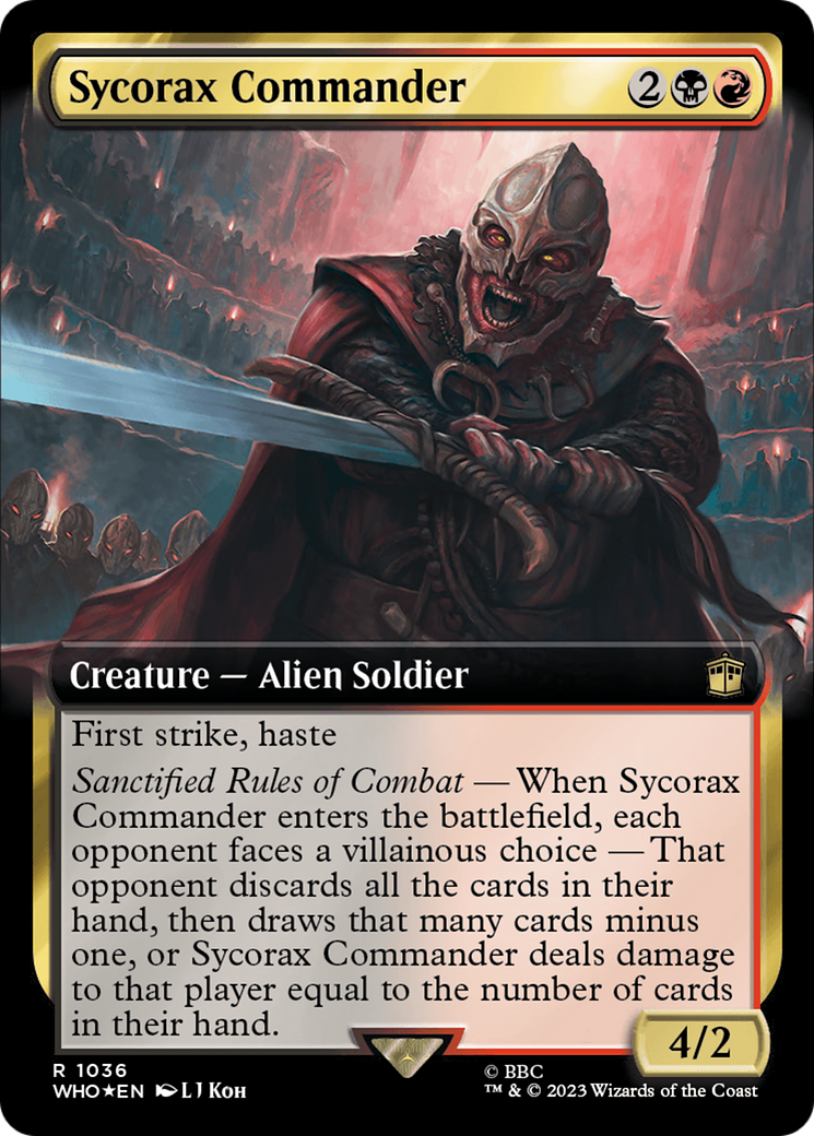 Sycorax Commander (Extended Art) (Surge Foil) [Doctor Who] | Cracking-Singles