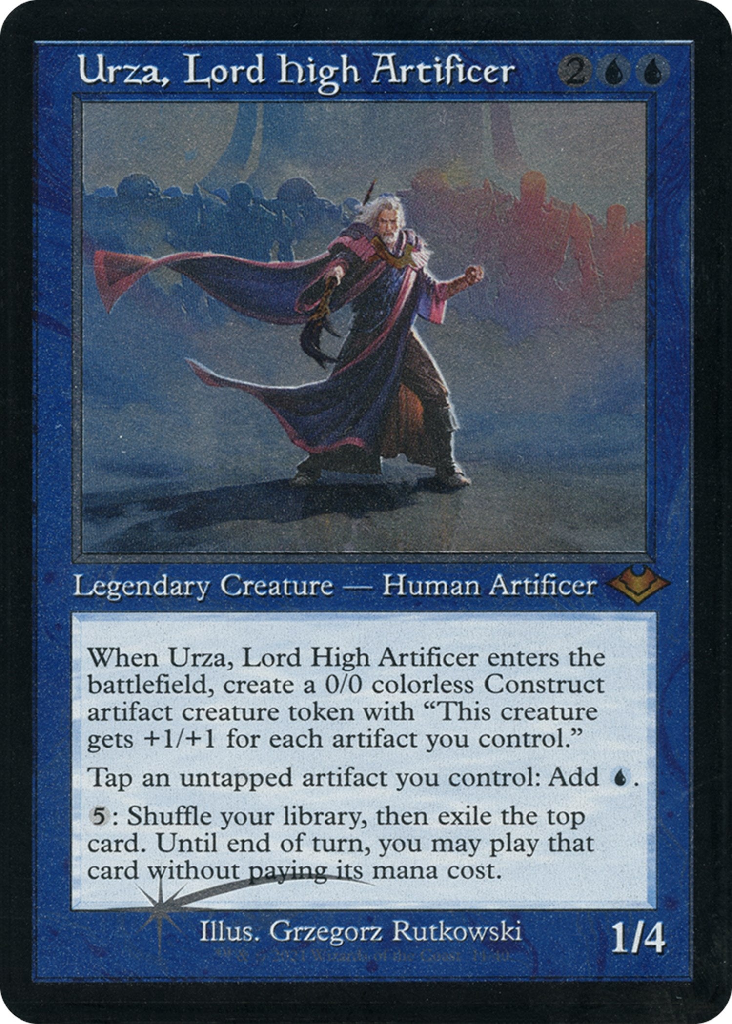 Urza, Lord High Artificer (Retro Foil Etched) [Modern Horizons] | Cracking-Singles