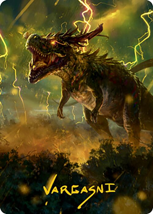 Thrasta, Tempest's Roar Art Card (42) (Gold-Stamped Signature) [Modern Horizons 2 Art Series] | Cracking-Singles