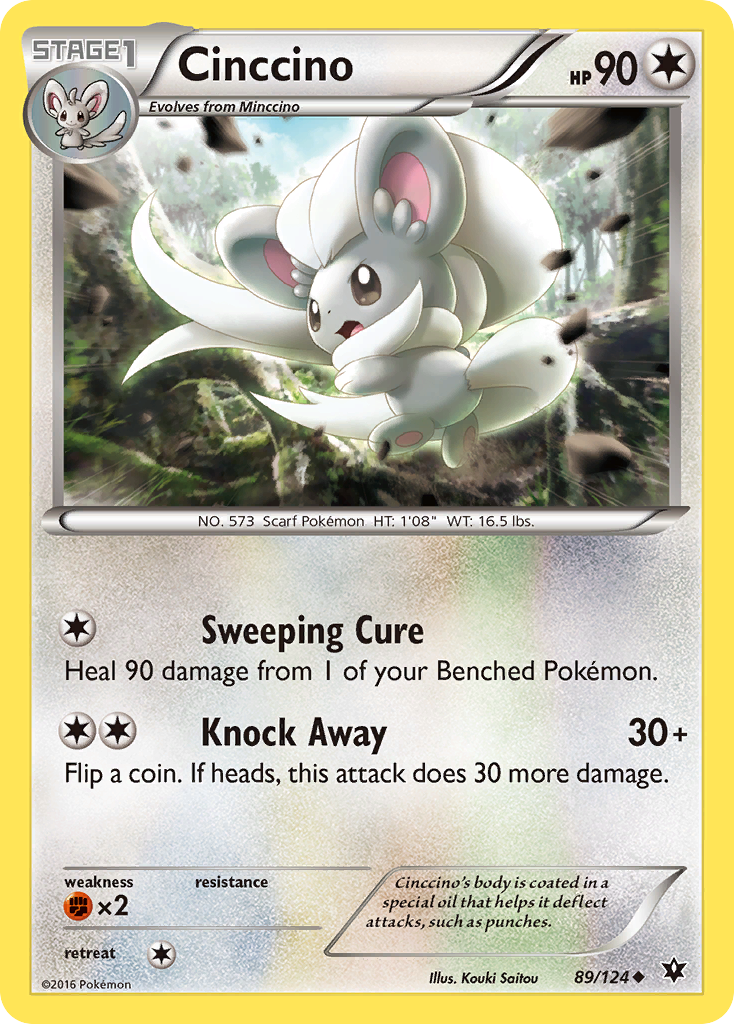 Cinccino (89/124) [XY: Fates Collide] | Cracking-Singles