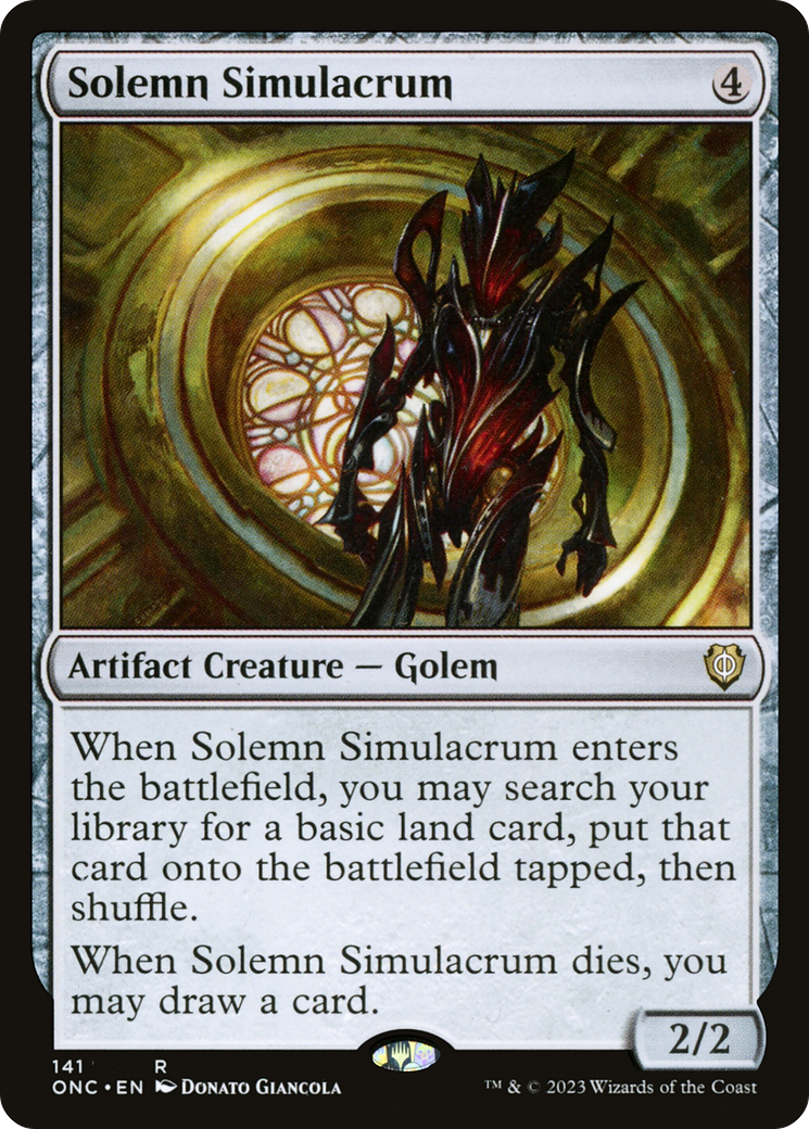 Solemn Simulacrum [Phyrexia: All Will Be One Commander] | Cracking-Singles