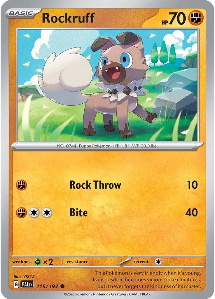 Rockruff (116/193) [Scarlet & Violet: Paldea Evolved] | Cracking-Singles