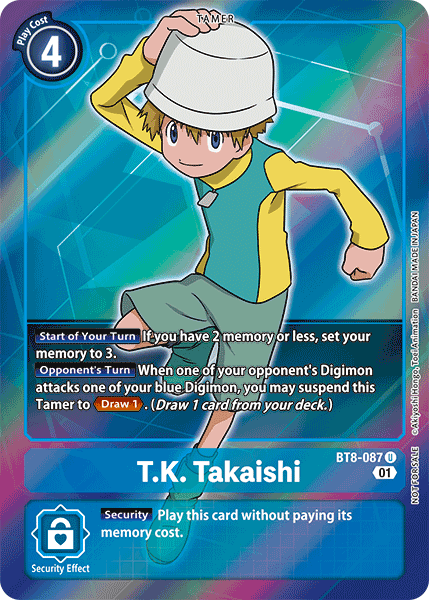 T.K. Takaishi [BT8-087] (Alternative Art - Box Topper) [New Awakening] | Cracking-Singles