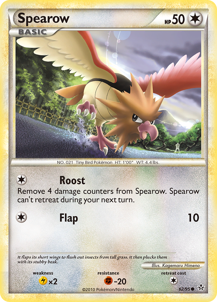 Spearow (62/95) [HeartGold & SoulSilver: Unleashed] | Cracking-Singles