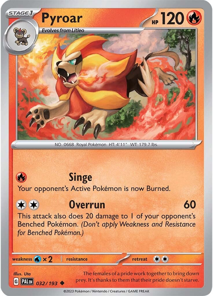 Pyroar (032/193) [Scarlet & Violet: Paldea Evolved] | Cracking-Singles