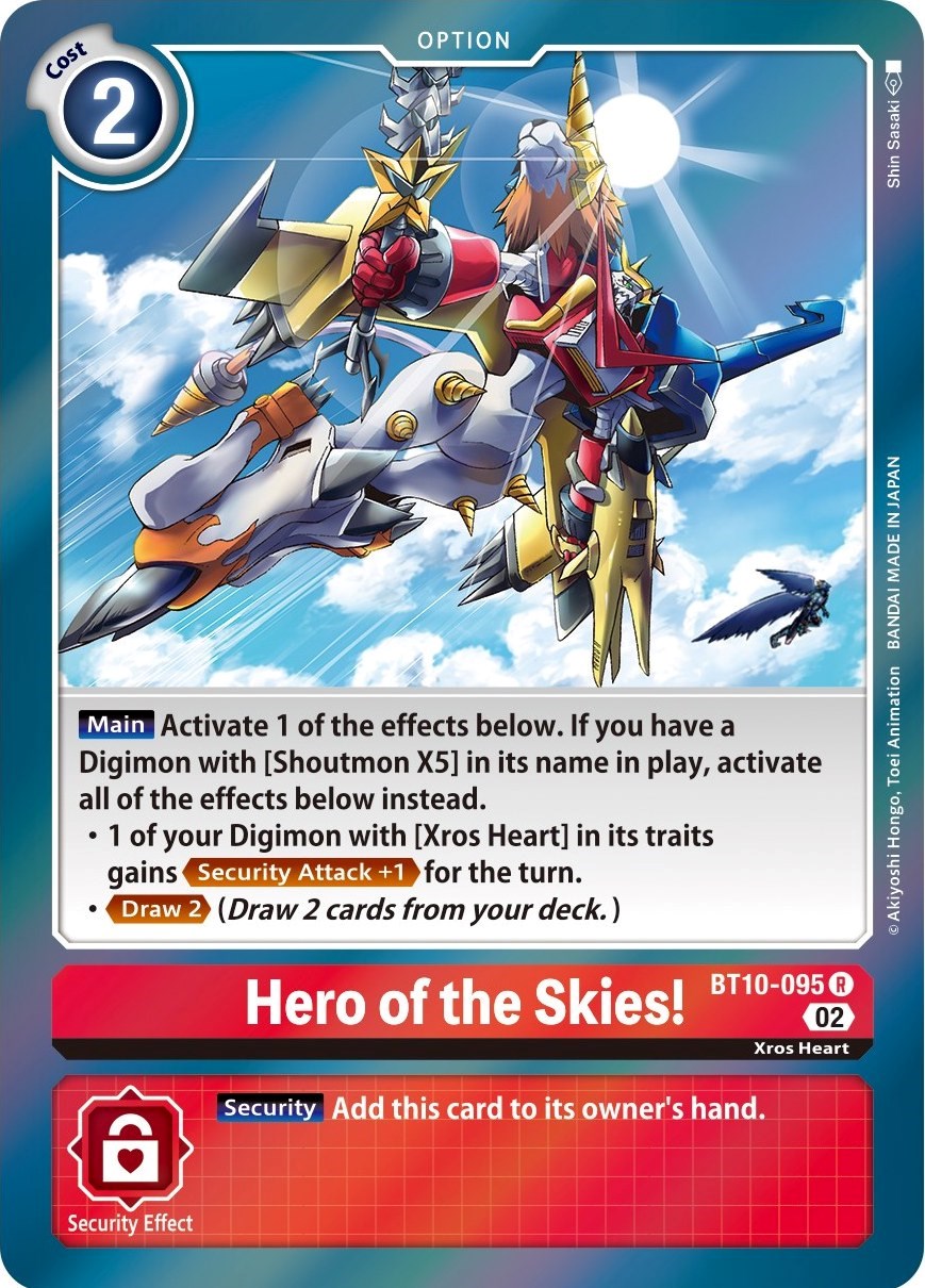 Hero of the Skies! [BT10-095] [Xros Encounter] | Cracking-Singles