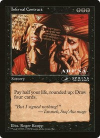 Infernal Contract (Oversized) [Oversize Cards] | Cracking-Singles