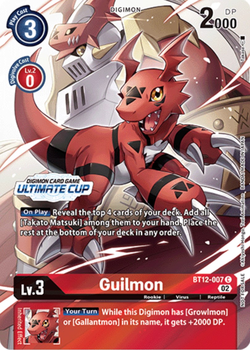 Guilmon [BT12-007] (Ultimate Cup) [Across Time Promos] | Cracking-Singles