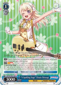 "A Sparkling Stage" Chisato Shirasagi (BD/EN-W03-105 U) [BanG Dream! Girls Band Party! MULTI LIVE] | Cracking-Singles