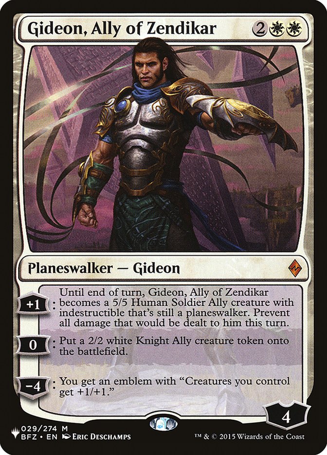 Gideon, Ally of Zendikar [The List] | Cracking-Singles