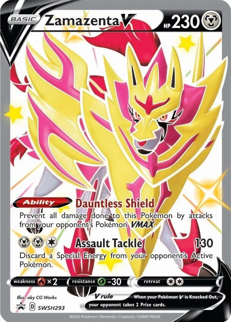 Zamazenta V (SWSH293) [Sword & Shield: Black Star Promos] | Cracking-Singles