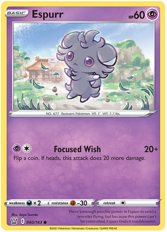 Espurr (060/163) [Sword & Shield: Battle Styles] | Cracking-Singles