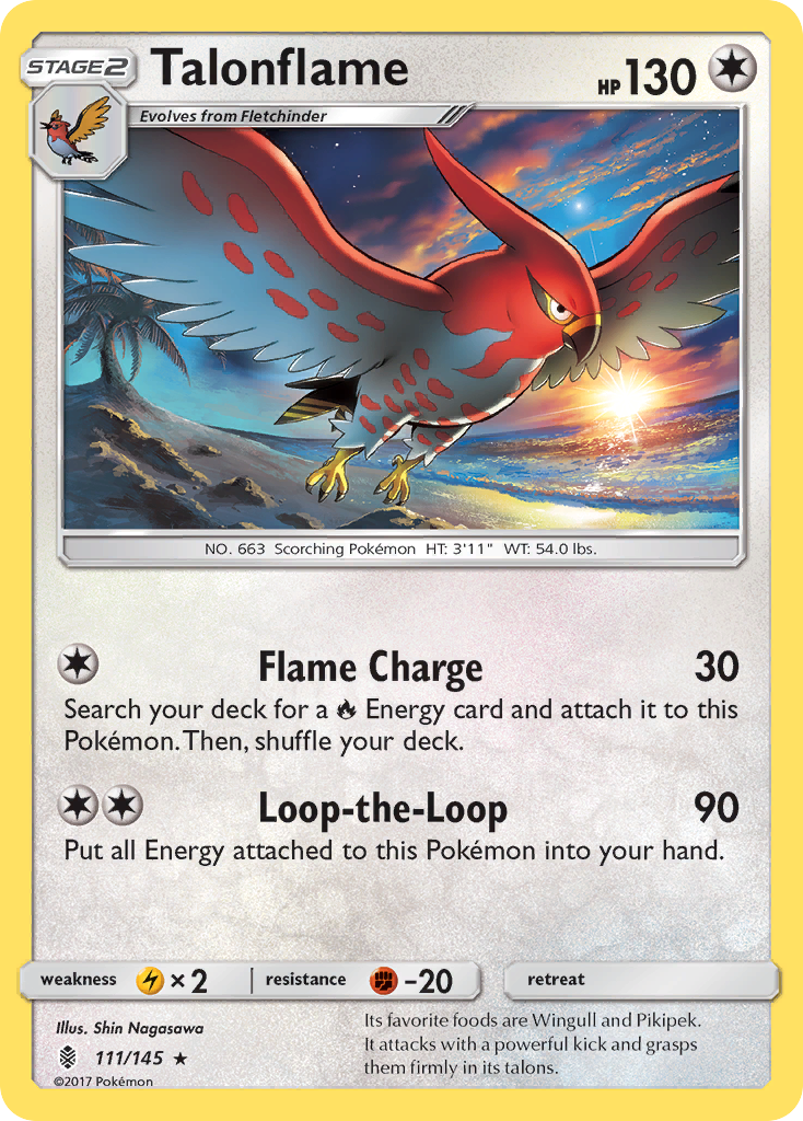 Talonflame (111/145) [Sun & Moon: Guardians Rising] | Cracking-Singles