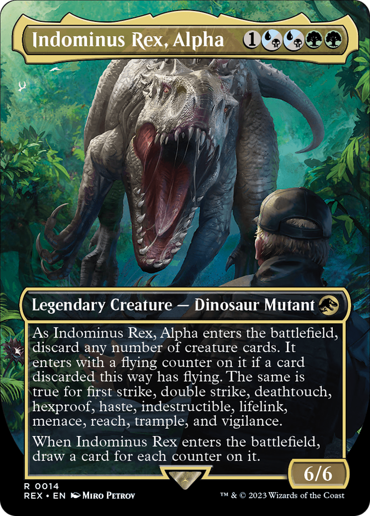 Indominus Rex, Alpha (Borderless) [Jurassic World Collection] | Cracking-Singles