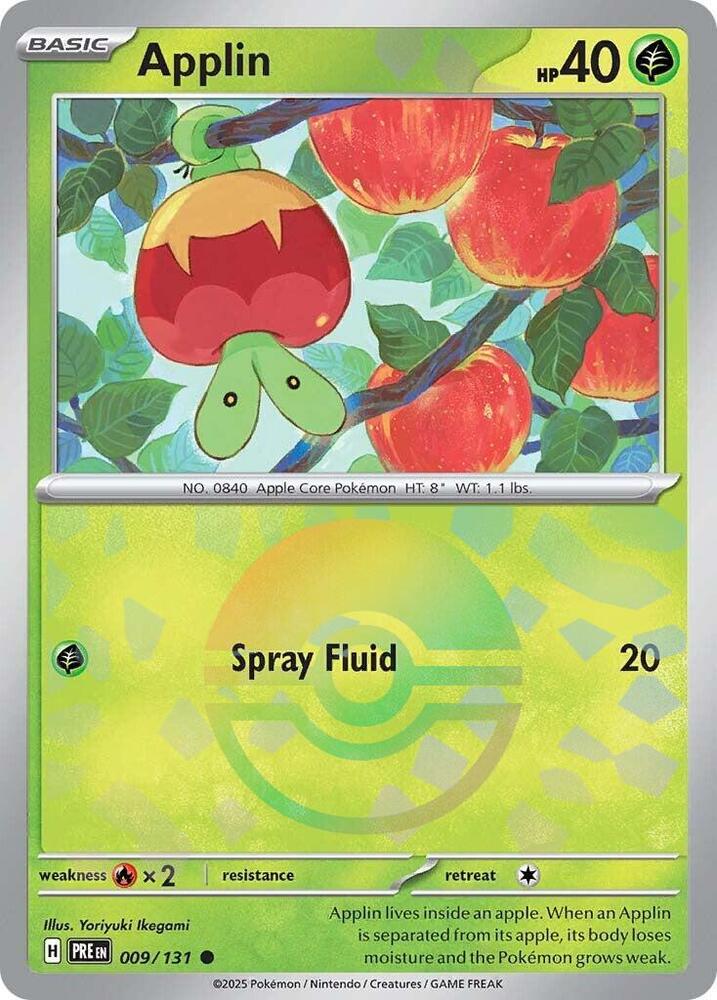 Applin (009/131) (Poke Ball Pattern) [Scarlet & Violet: Prismatic Evolutions] | Cracking-Singles