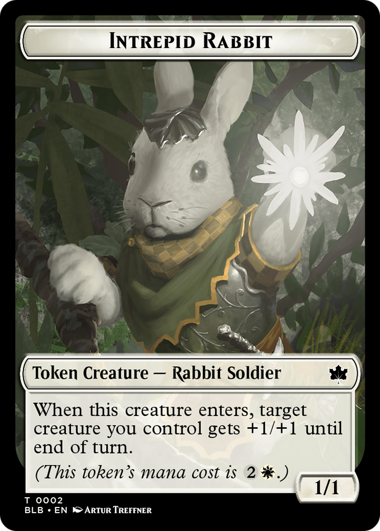 Intrepid Rabbit Token [Bloomburrow Tokens] | Cracking-Singles