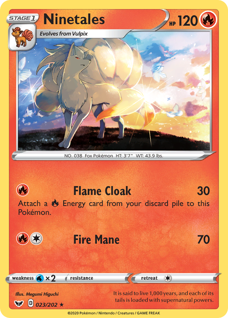 Ninetales (023/202) [Sword & Shield: Base Set] | Cracking-Singles