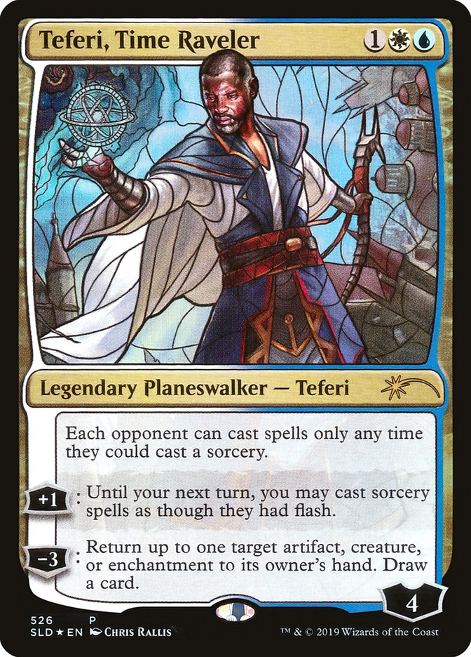 Teferi, Time Raveler (Stained Glass) [Secret Lair Drop Promos] | Cracking-Singles