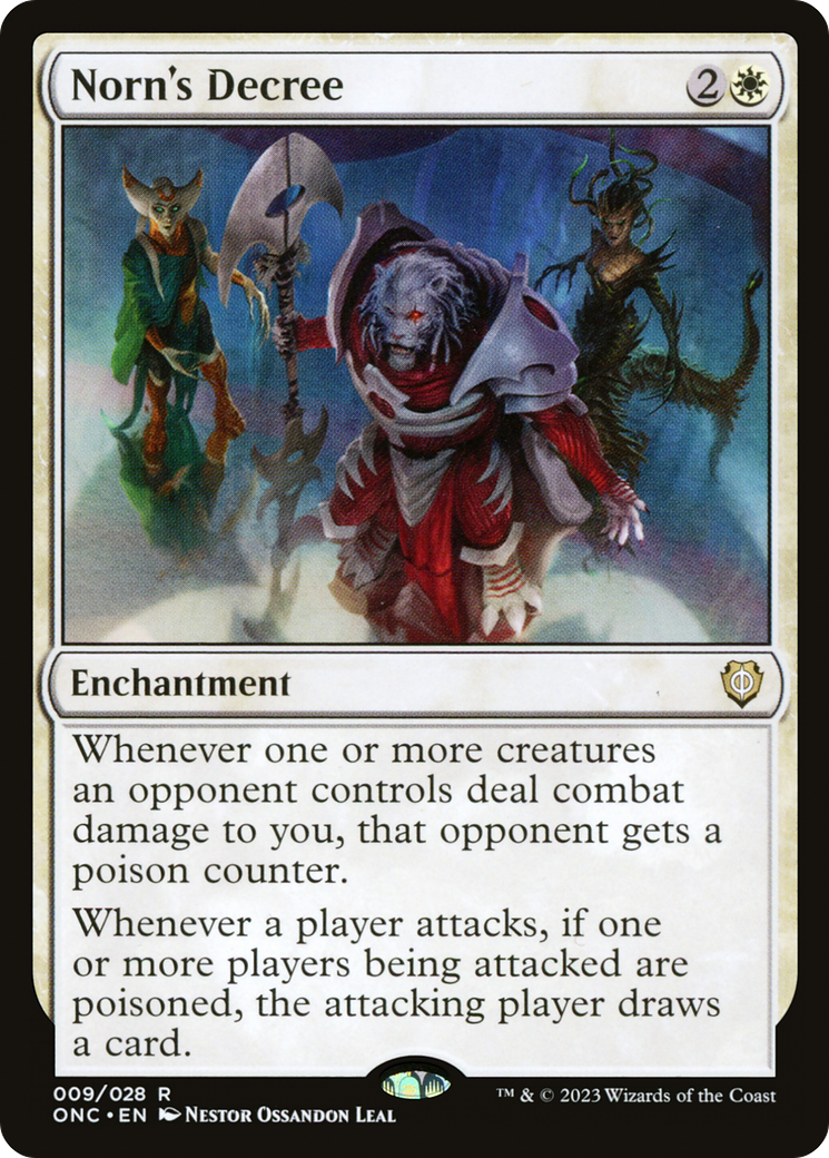 Norn's Decree [Phyrexia: All Will Be One Commander] | Cracking-Singles