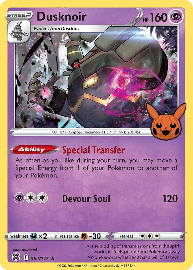 Dusknoir (062/172) [Trick or Trade] | Cracking-Singles