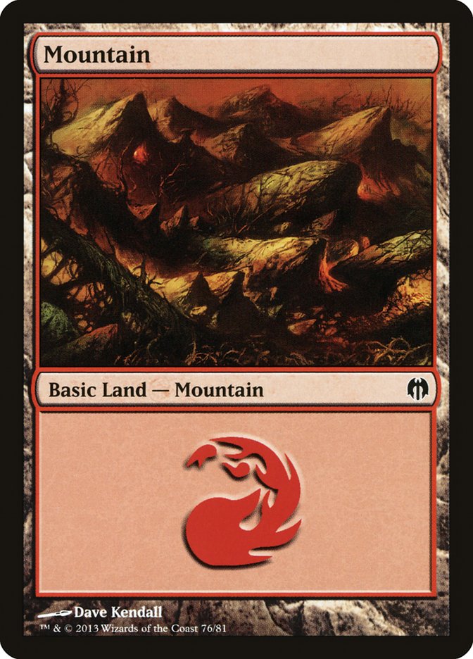 Mountain (76) [Duel Decks: Heroes vs. Monsters] | Cracking-Singles