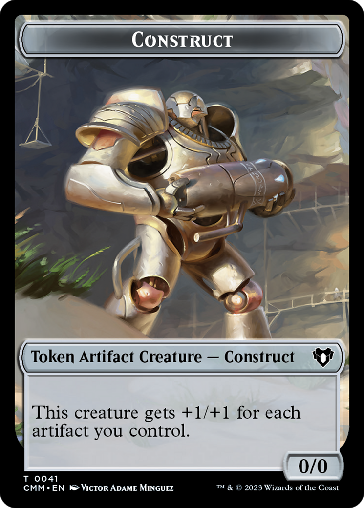 Clue // Construct (0041) Double-Sided Token [Commander Masters Tokens] | Cracking-Singles