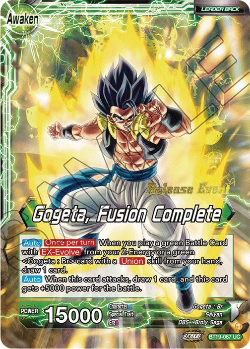 Veku // Gogeta, Fusion Complete (Fighter's Ambition Holiday Pack) (BT19-067) [Tournament Promotion Cards] | Cracking-Singles