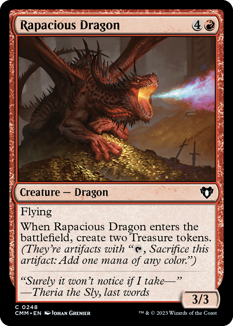 Rapacious Dragon [Commander Masters] | Cracking-Singles