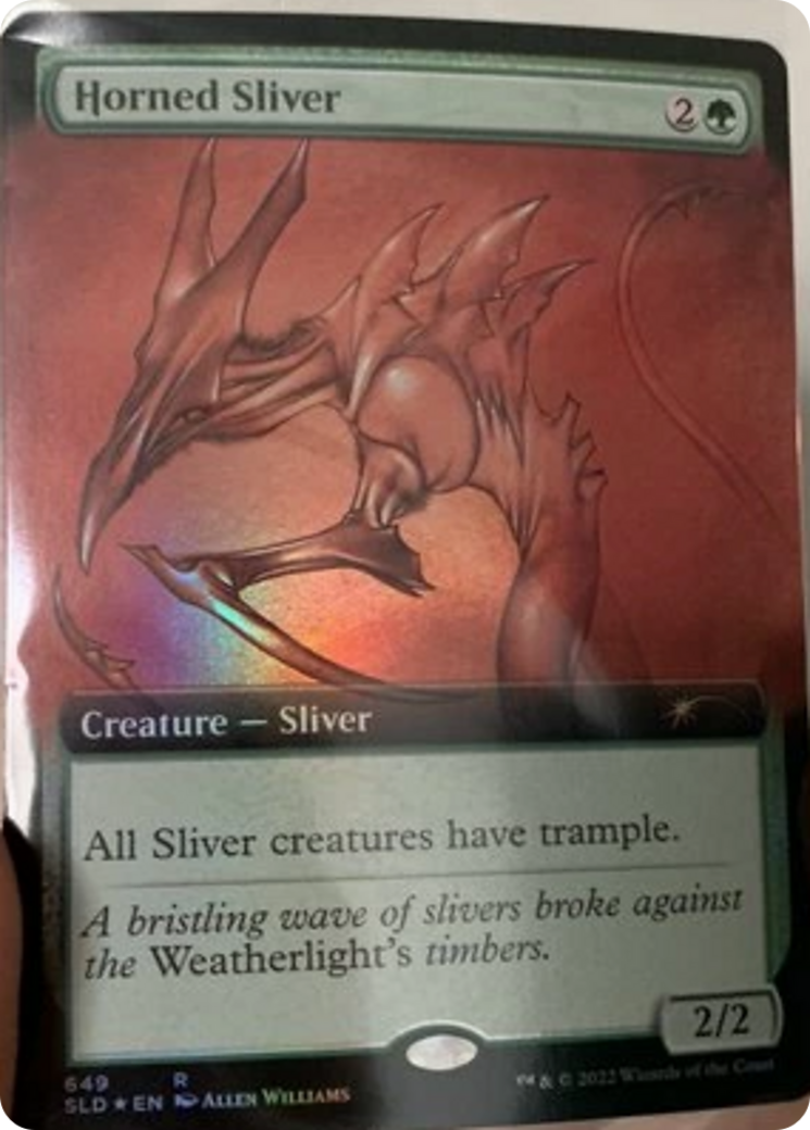 Horned Sliver (Extended Art) [Secret Lair Drop Promos] | Cracking-Singles