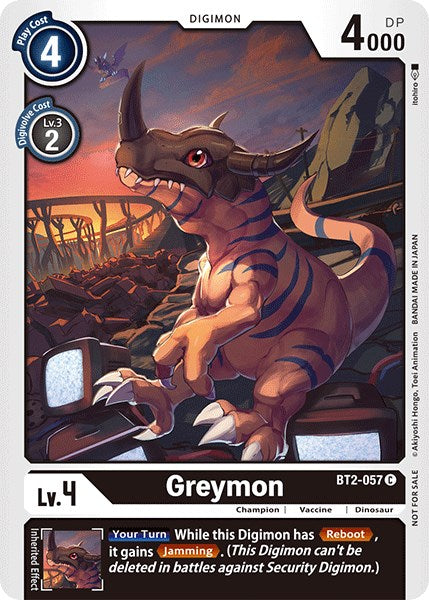 Greymon [BT2-057] (Official Tournament Pack Vol.3) [Release Special Booster Promos] | Cracking-Singles