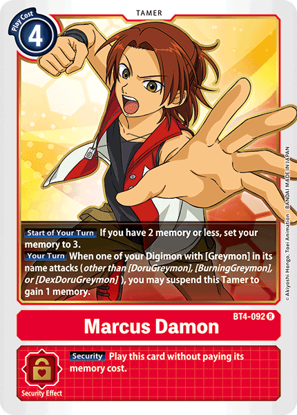 Marcus Damon [BT4-092] [Great Legend] | Cracking-Singles