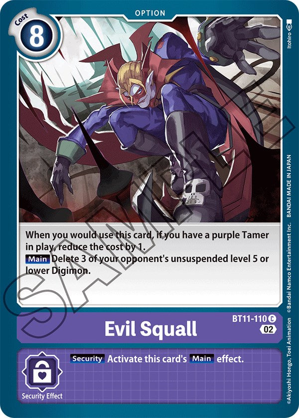 Evil Squall [BT11-110] [Dimensional Phase] | Cracking-Singles