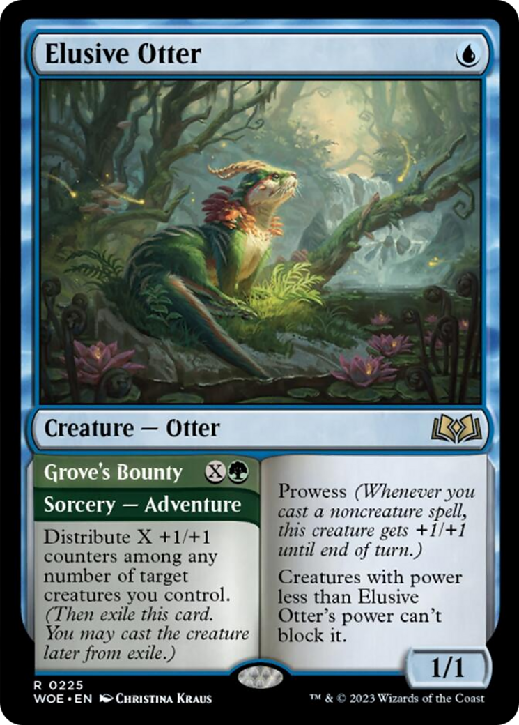 Elusive Otter // Grove's Bounty [Wilds of Eldraine] | Cracking-Singles