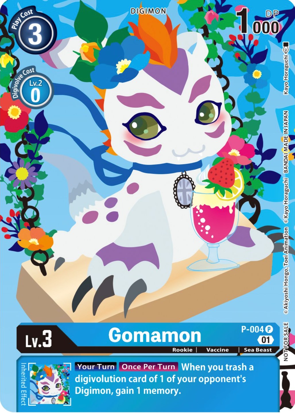 Gomamon [P-004] (Tamer's Card Set 2 Floral Fun) [Promotional Cards] | Cracking-Singles