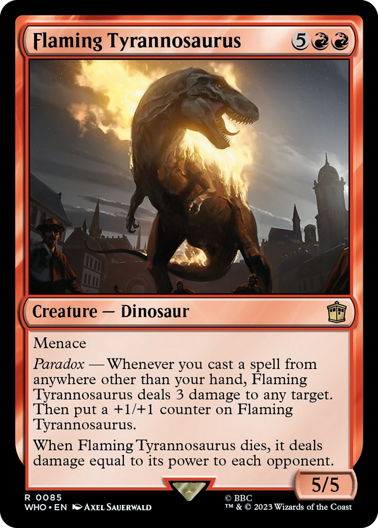 Flaming Tyrannosaurus [Doctor Who] | Cracking-Singles