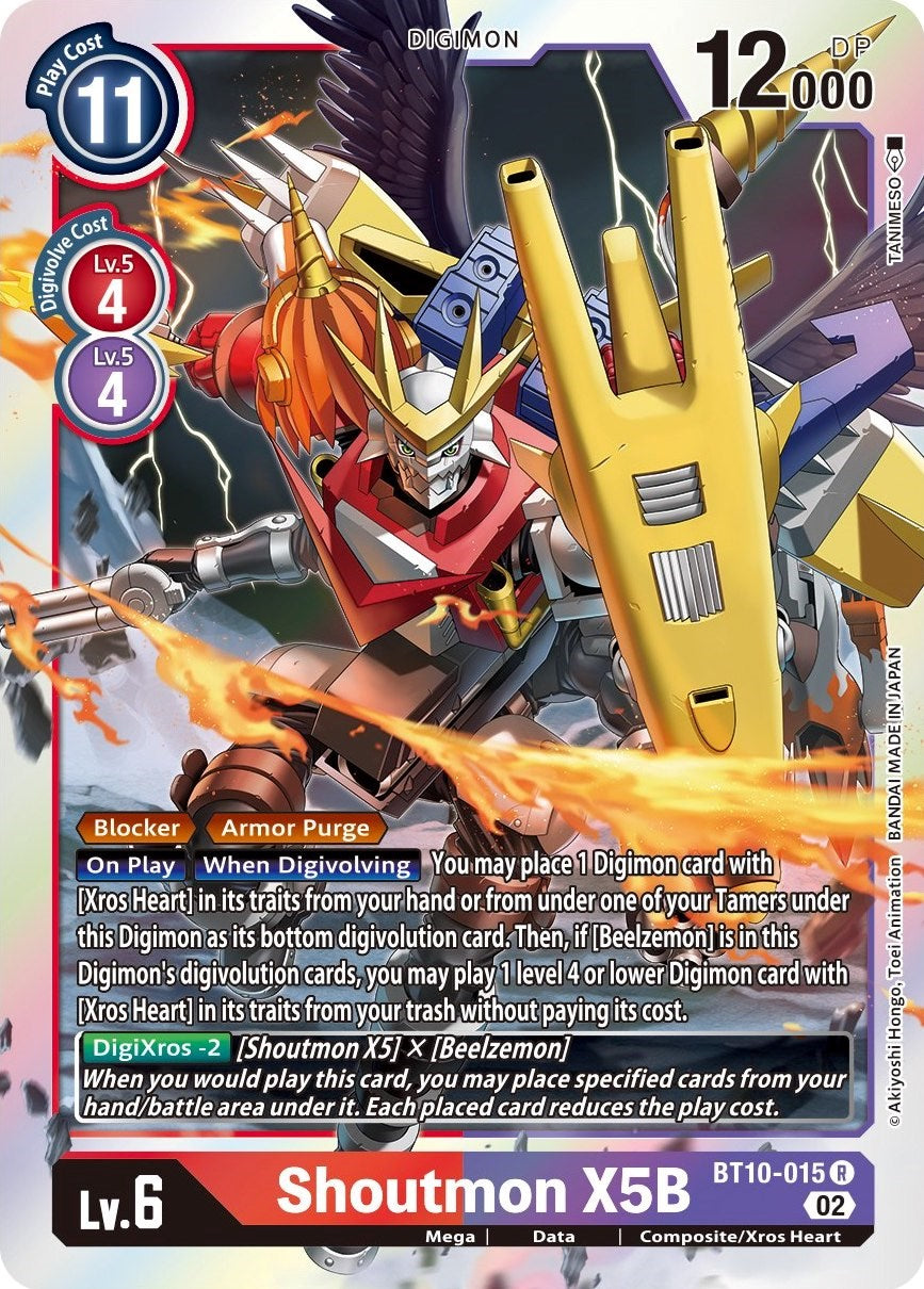 Shoutmon X5B [BT10-015] [Xros Encounter] | Cracking-Singles