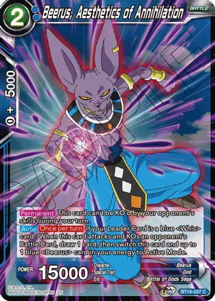 Beerus, Aesthetic of Annihilation (BT16-037) [Realm of the Gods] | Cracking-Singles