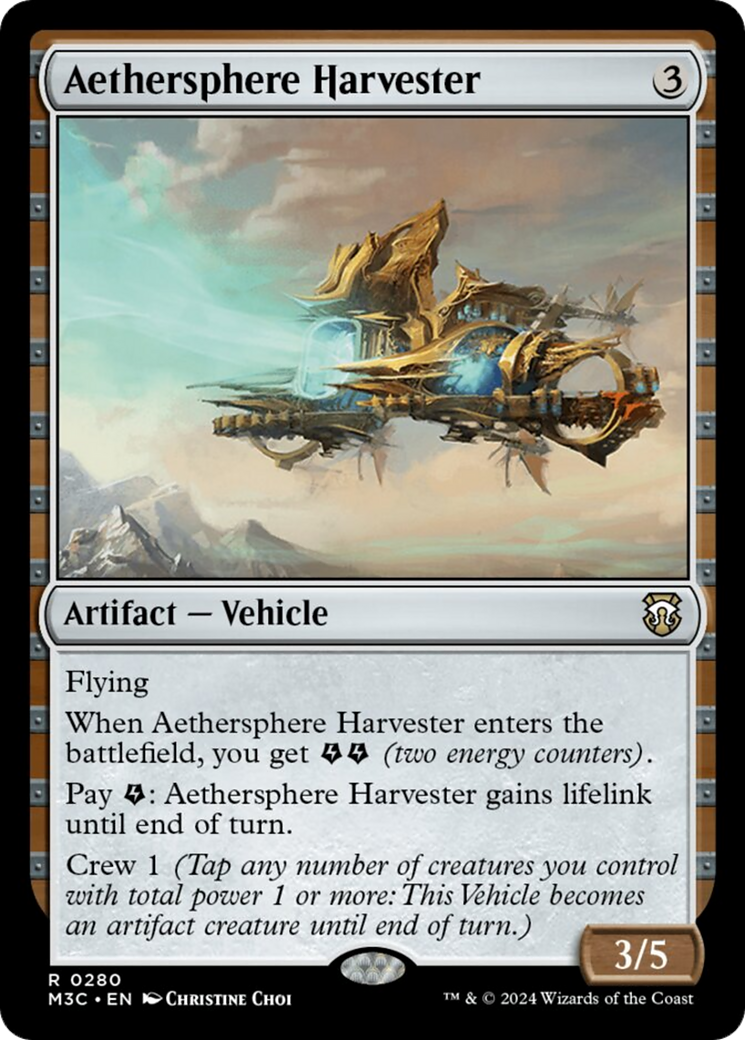 Aethersphere Harvester (Ripple Foil) [Modern Horizons 3 Commander] | Cracking-Singles