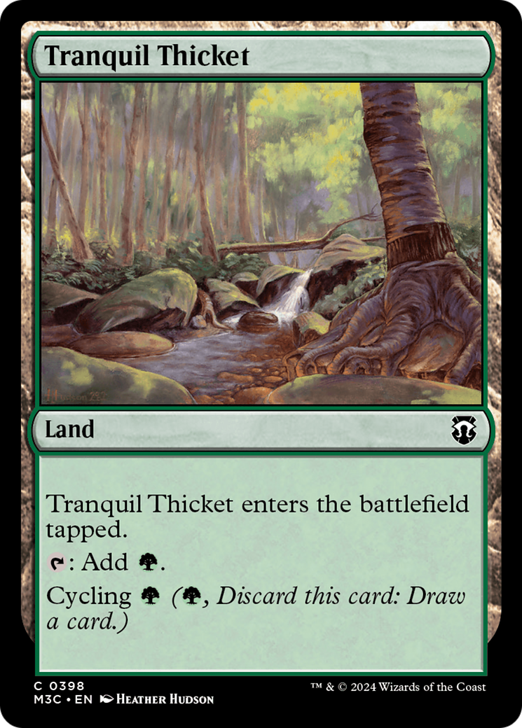 Tranquil Thicket (Ripple Foil) [Modern Horizons 3 Commander] | Cracking-Singles