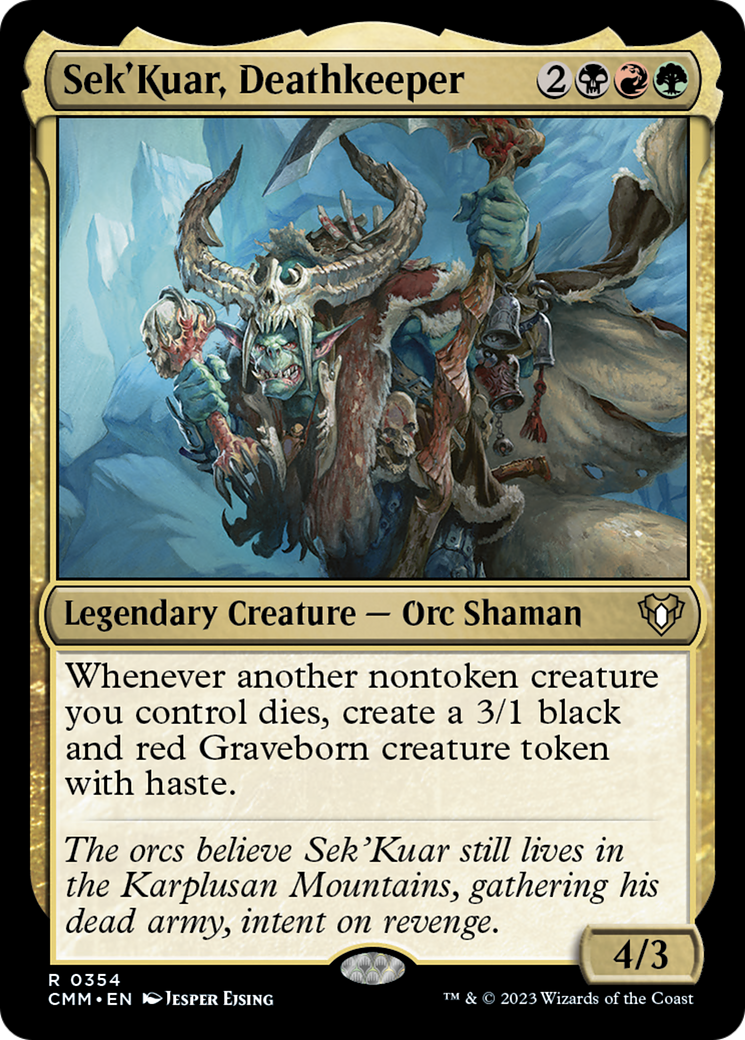 Sek'Kuar, Deathkeeper [Commander Masters] | Cracking-Singles