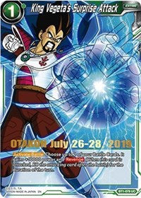 King Vegeta's Surprise Attack (OTAKON 2019) (BT1-079) [Promotion Cards] | Cracking-Singles