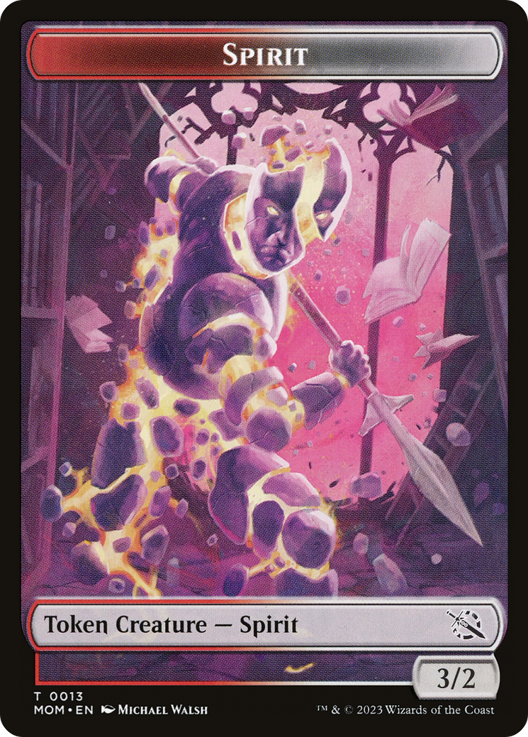 Elemental (09) // Spirit (13) Double-Sided Token [March of the Machine Tokens] | Cracking-Singles