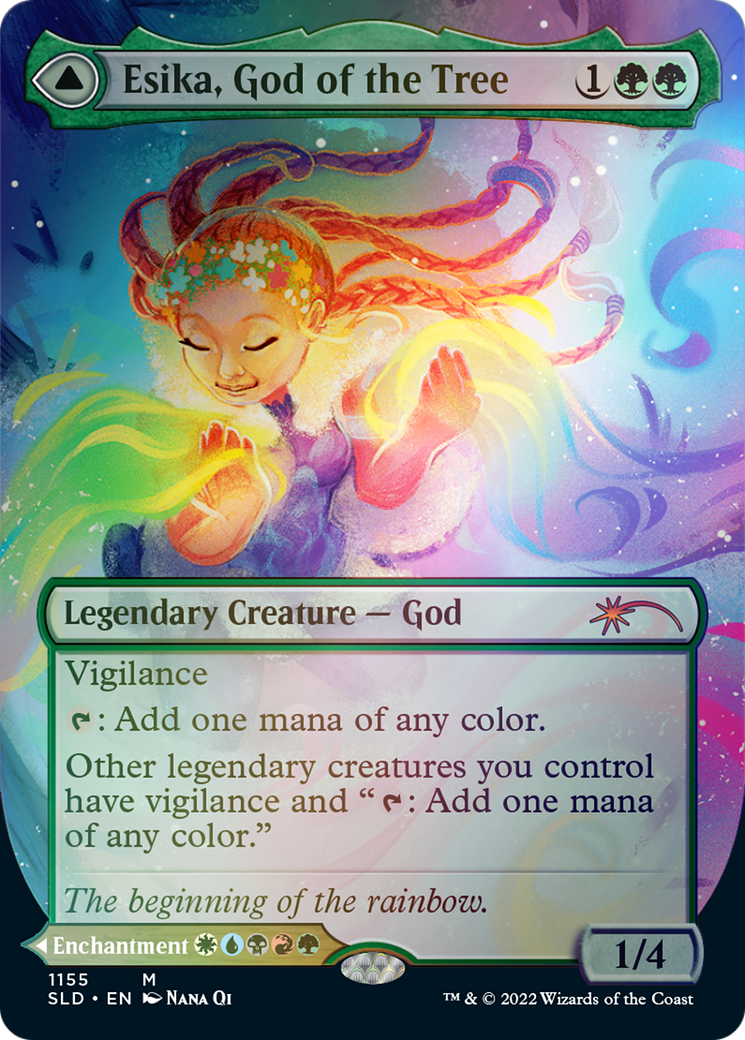 Esika, God of the Tree // The Prismatic Bridge (Borderless) [Secret Lair: From Cute to Brute] | Cracking-Singles