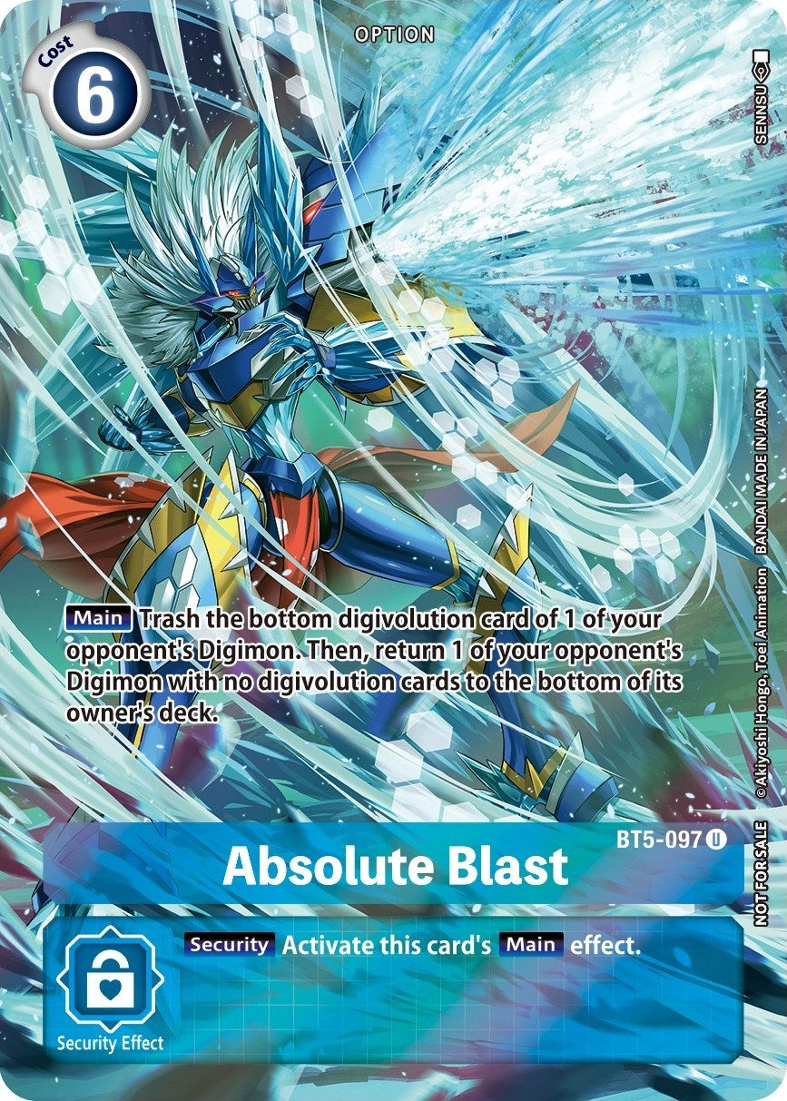 Absolute Blast [BT5-097] (Summer 2022 Dash Pack) [Battle of Omni Promos] | Cracking-Singles