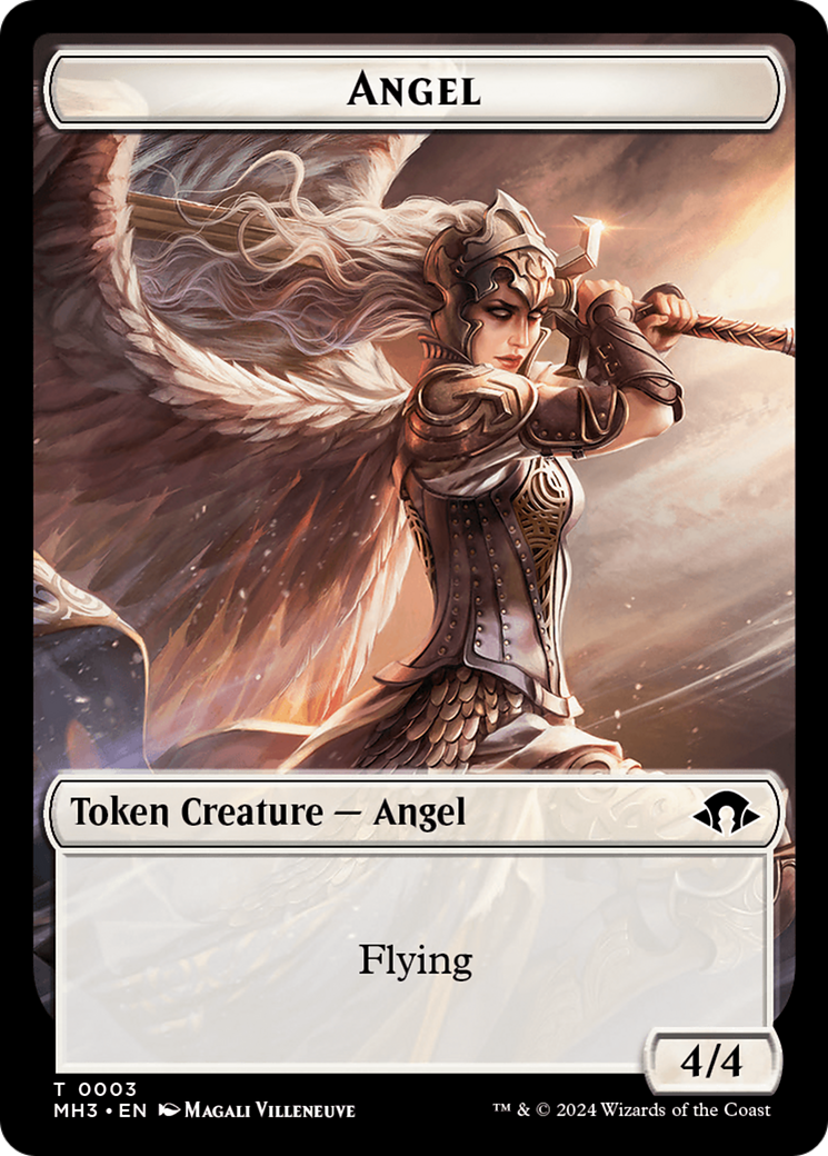 Phyrexian Germ // Angel Double-Sided Token [Modern Horizons 3 Tokens] | Cracking-Singles