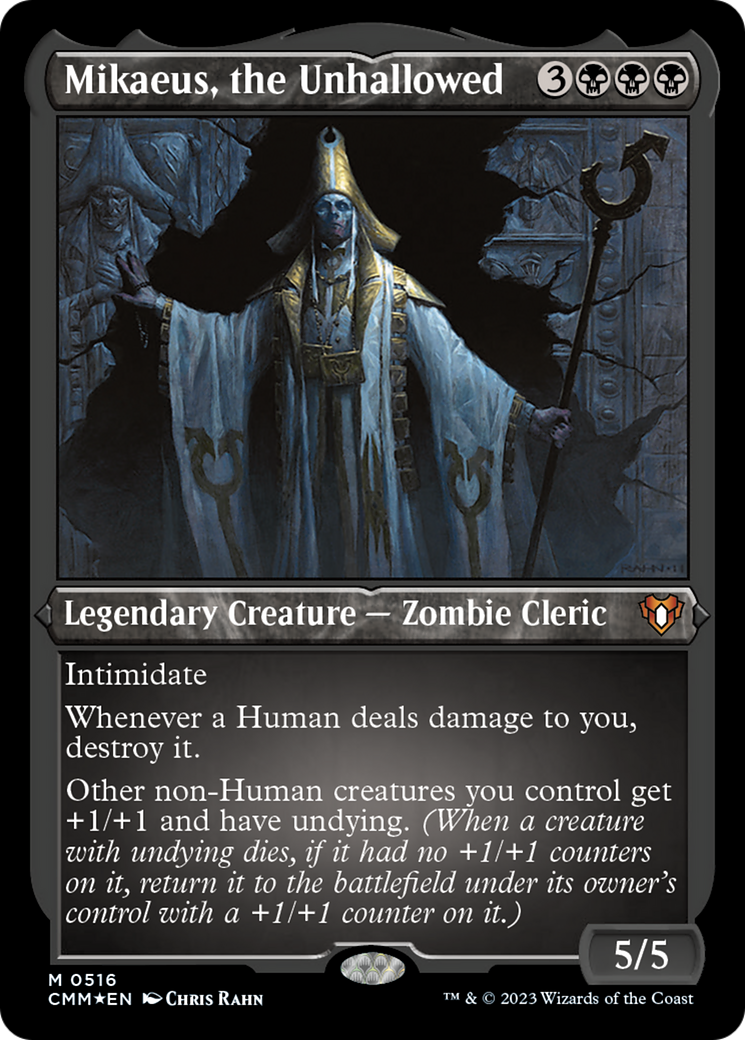 Mikaeus, the Unhallowed (Foil Etched) [Commander Masters] | Cracking-Singles